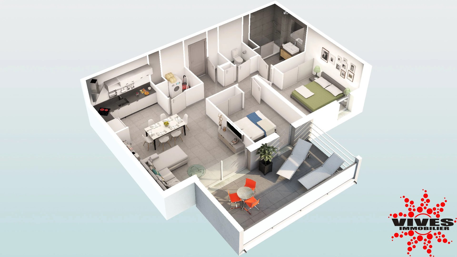 Appartement 3 pièces 66 m² Béziers