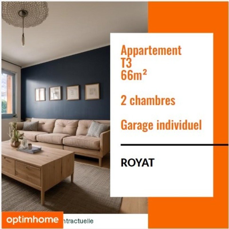 Appartement 3 pièces 66 m² Royat