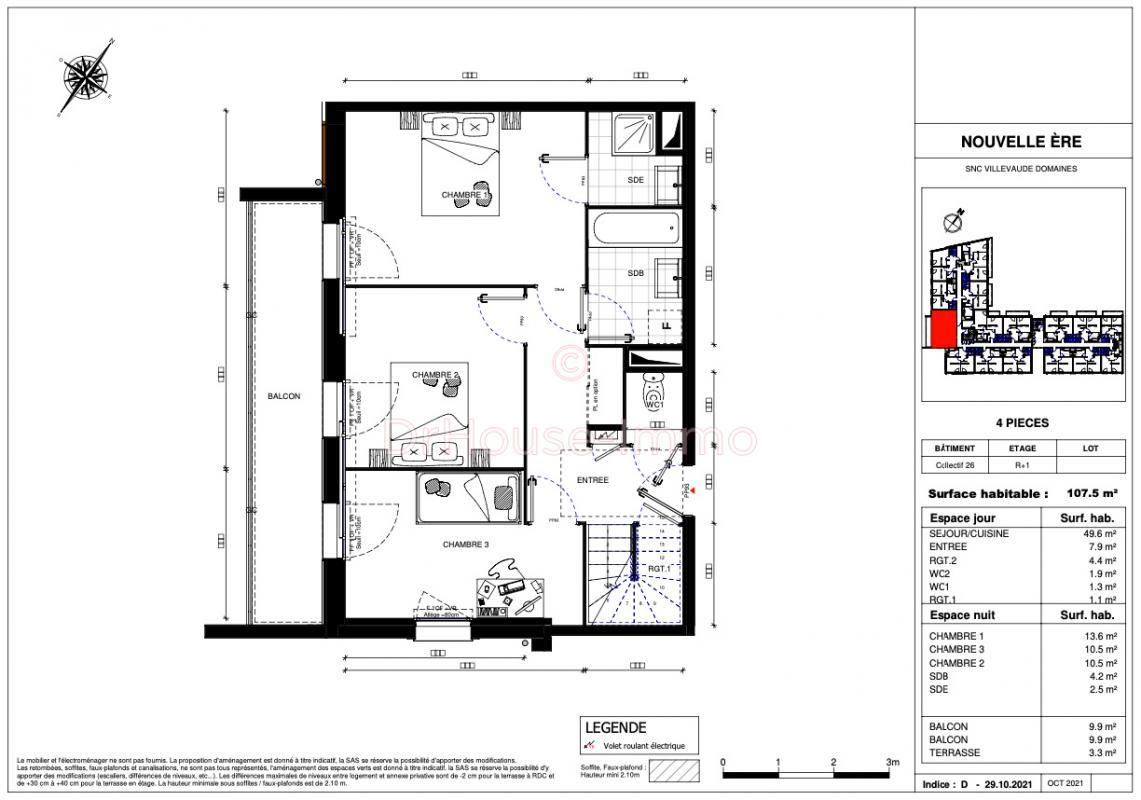 Appartement 4 pièces 107 m² Bordeaux