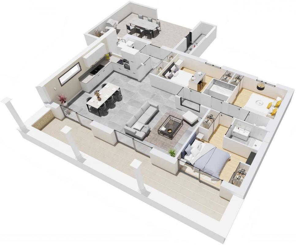 Appartement 4 pièces 110 m² Anse