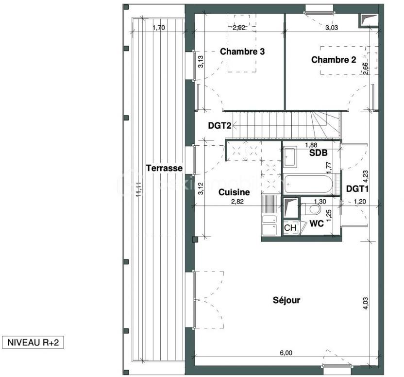 Appartement 4 pièces 91 m² Villejuif