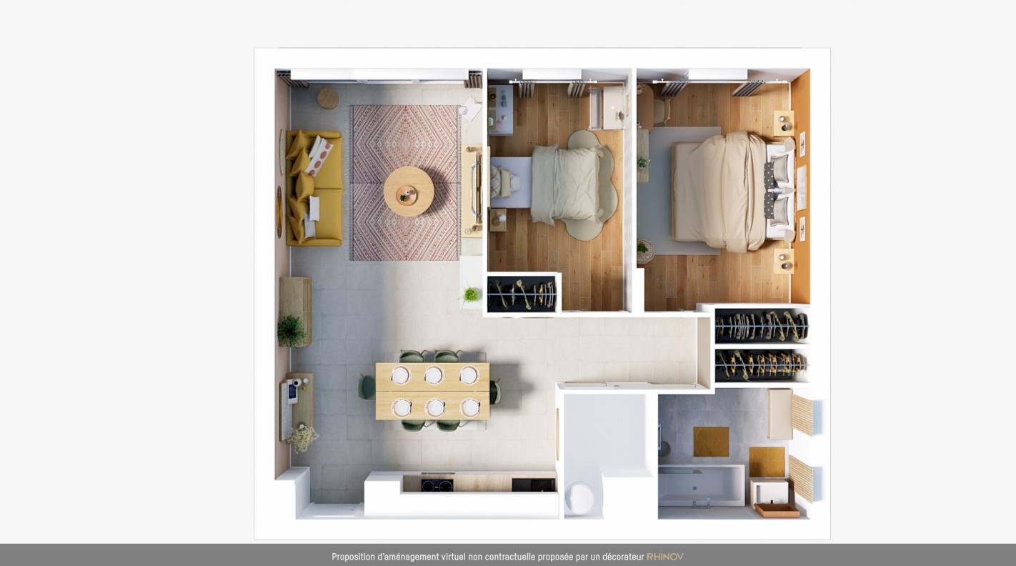 Appartement 3 pièces 60 m² Vias