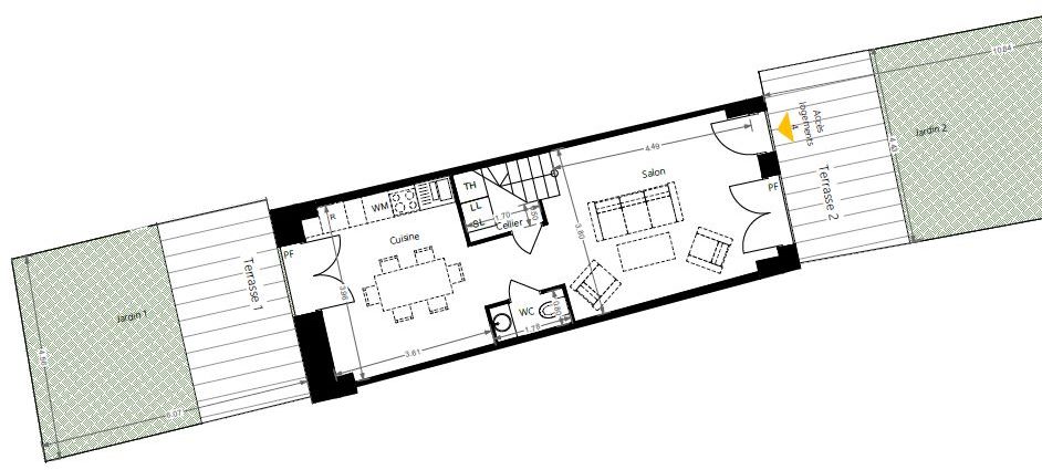 Maison 3 pièces 71 m² Balma