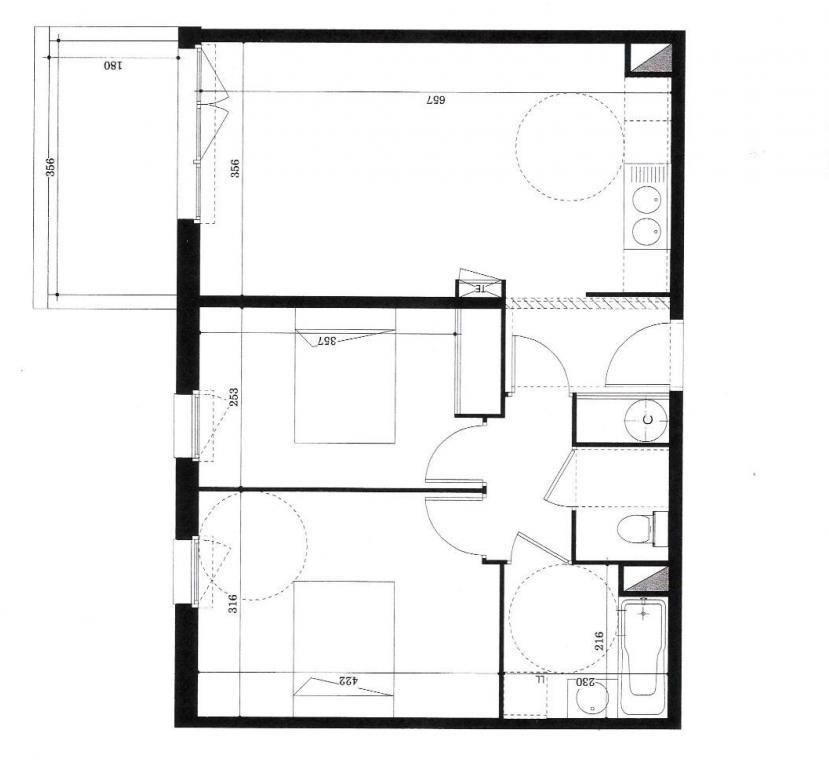 Appartement 3 pièces 60 m² Colomiers