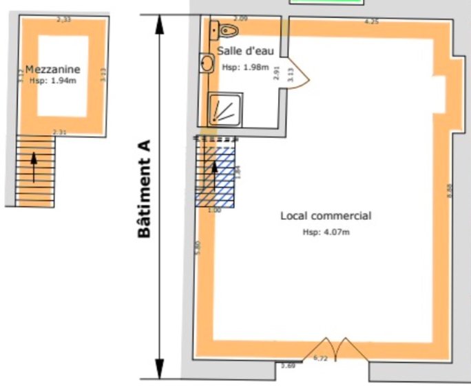 Appartement 1 pièce 63 m²