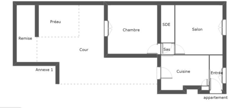 Appartement 3 pièces 42 m² Angers