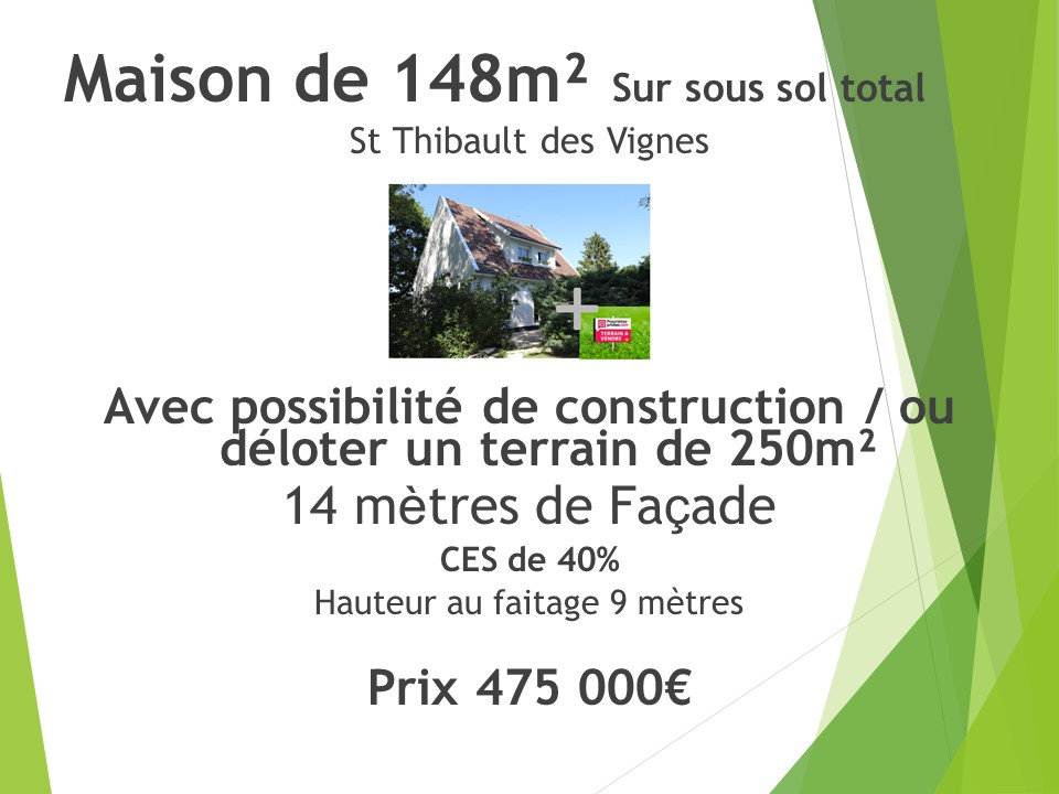 Maison 7 pièces 148 m² Saint-Thibault-des-Vignes