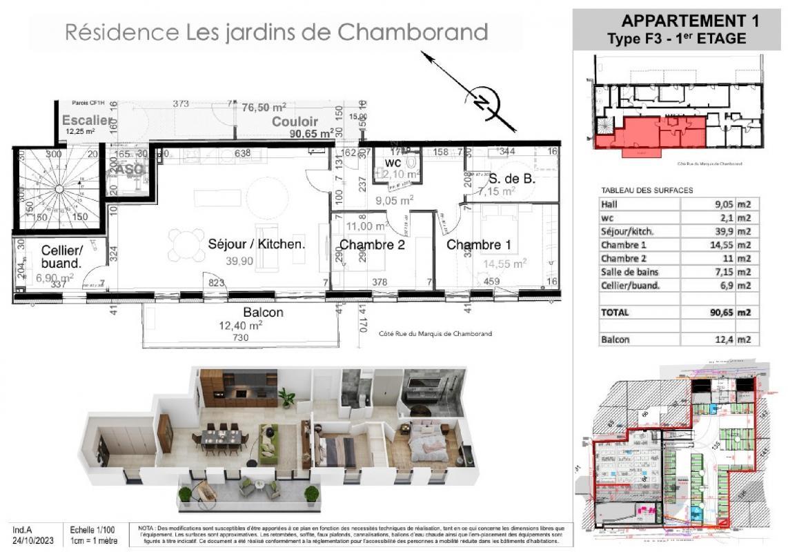 Appartement 4 pièces 90 m² Sarreguemines