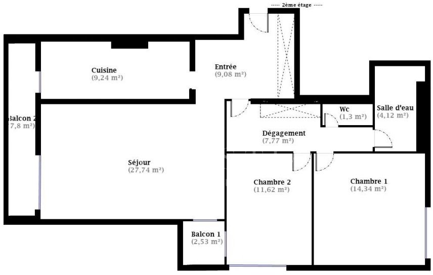 Appartement a louer neuilly-sur-seine - 3 pièce(s) - 85 m2 - Surfyn