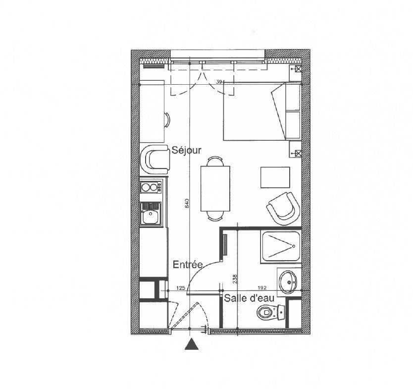 Appartement 1 pièce 23 m² Villejust