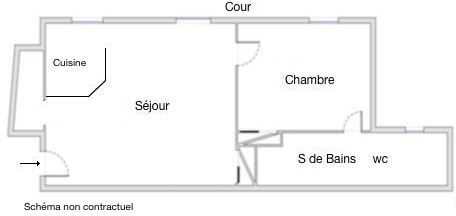 Appartement a louer paris-8e-arrondissement - 2 pièce(s) - 45 m2 - Surfyn