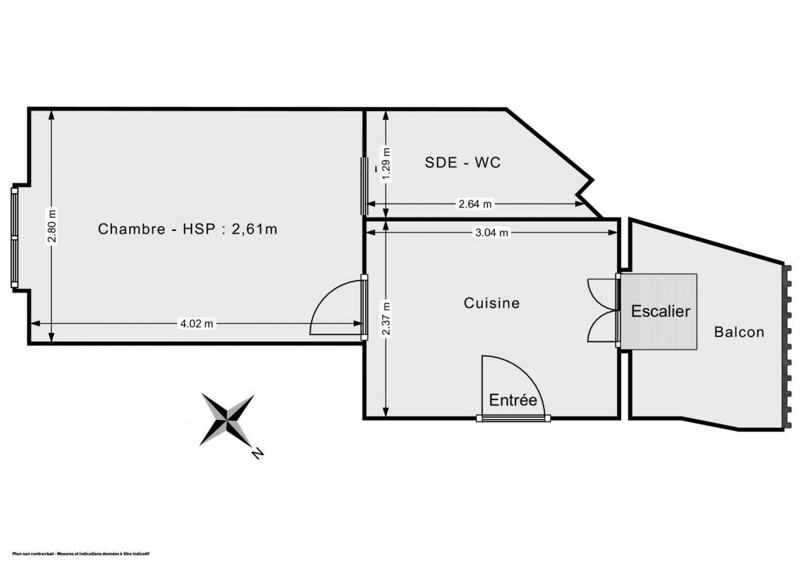 Appartement a louer paris-3e-arrondissement - 1 pièce(s) - 22 m2 - Surfyn