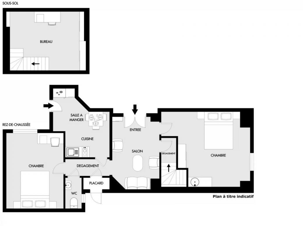 Appartement 2 pièces 67 m² paris 20eme