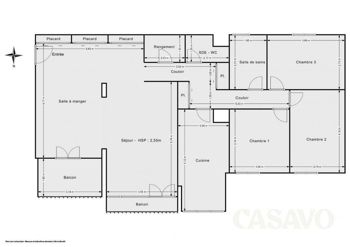 Appartement a louer garges-les-gonesse - 5 pièce(s) - 120 m2 - Surfyn