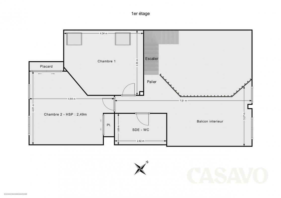 Appartement a louer cergy - 5 pièce(s) - 115 m2 - Surfyn