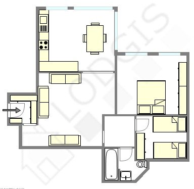 Appartement a louer paris-8e-arrondissement - 3 pièce(s) - 71 m2 - Surfyn