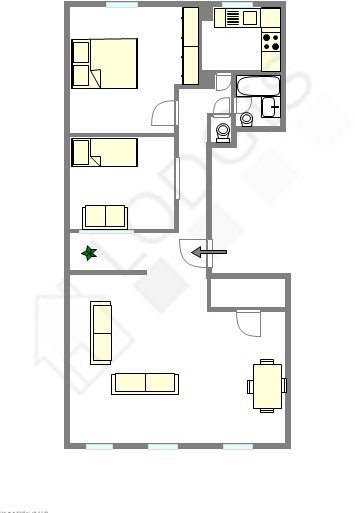 Appartement a louer paris-8e-arrondissement - 3 pièce(s) - 70 m2 - Surfyn