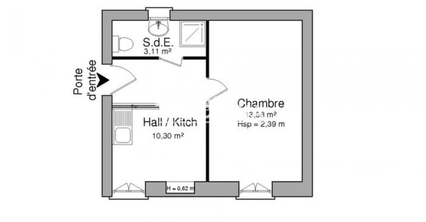 Appartement 1 pièce 27 m² Chatou