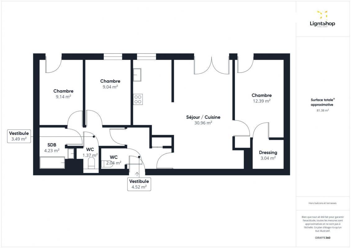 Appartement a louer bezons - 4 pièce(s) - 81 m2 - Surfyn