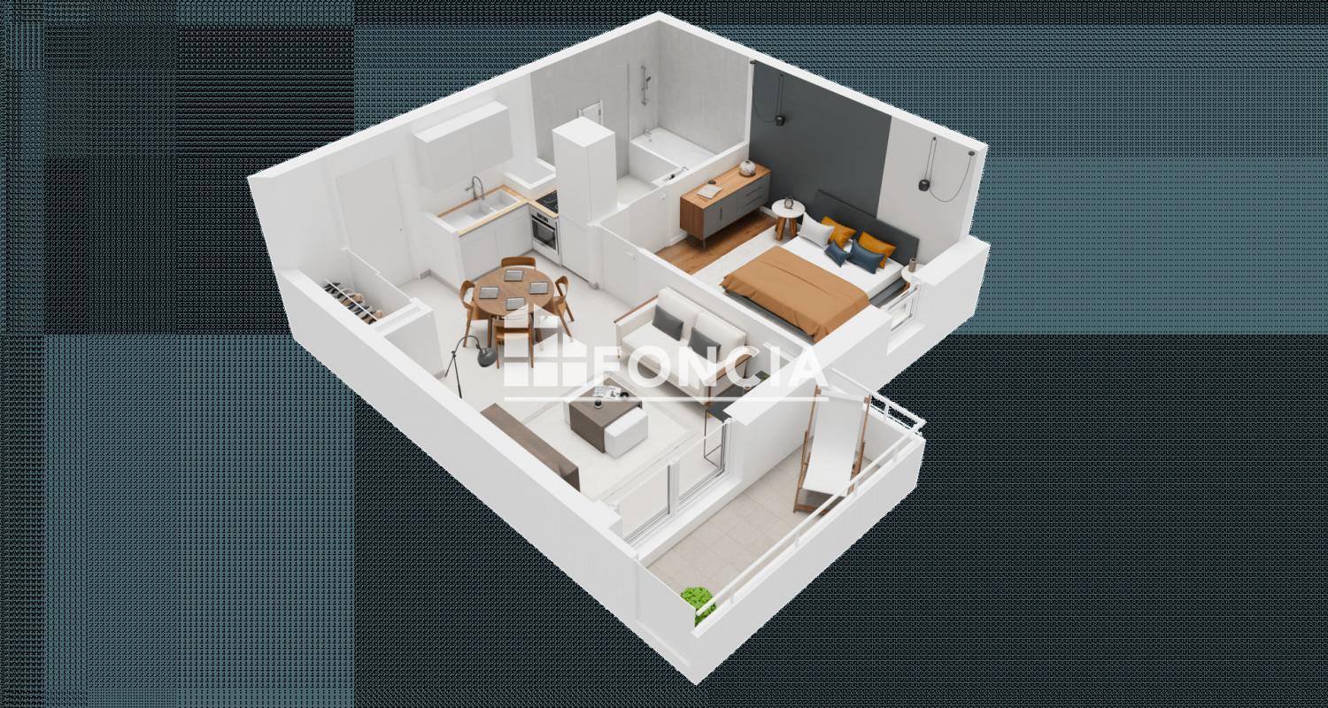 Appartement 2 pièces 38 m² Bezons