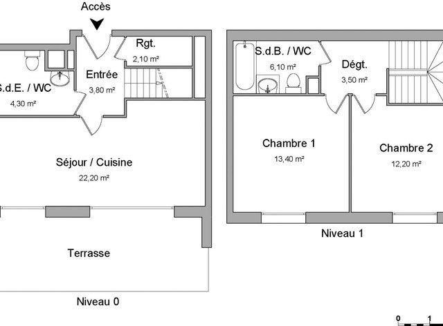 Appartement a louer montigny-les-cormeilles - 3 pièce(s) - 67 m2 - Surfyn