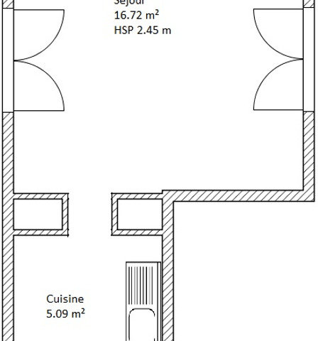 Appartement a louer gonesse - 1 pièce(s) - 25 m2 - Surfyn