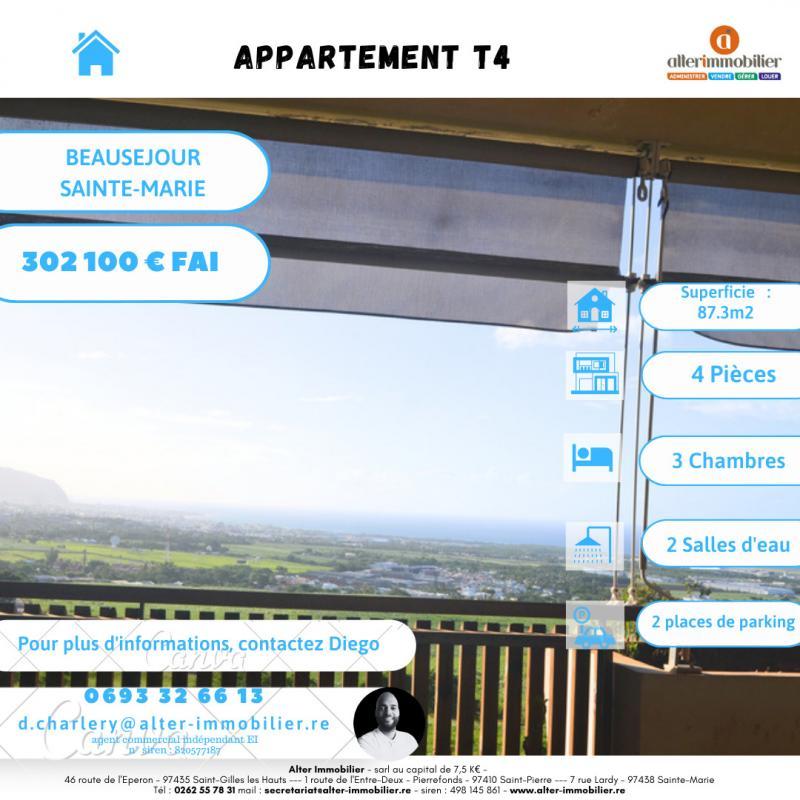 Appartement 4 pièces 87 m² Sainte-Marie