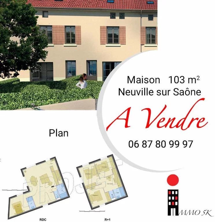 Maison 5 pièces 104 m² Neuville-sur-Saône