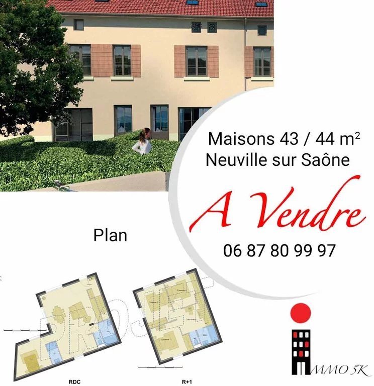 Maison 2 pièces 45 m² Neuville-sur-Saône