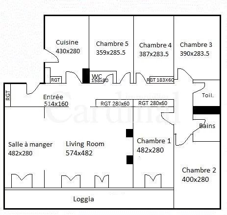 Appartement 7 pièces 139 m² Noisy-le-Roi