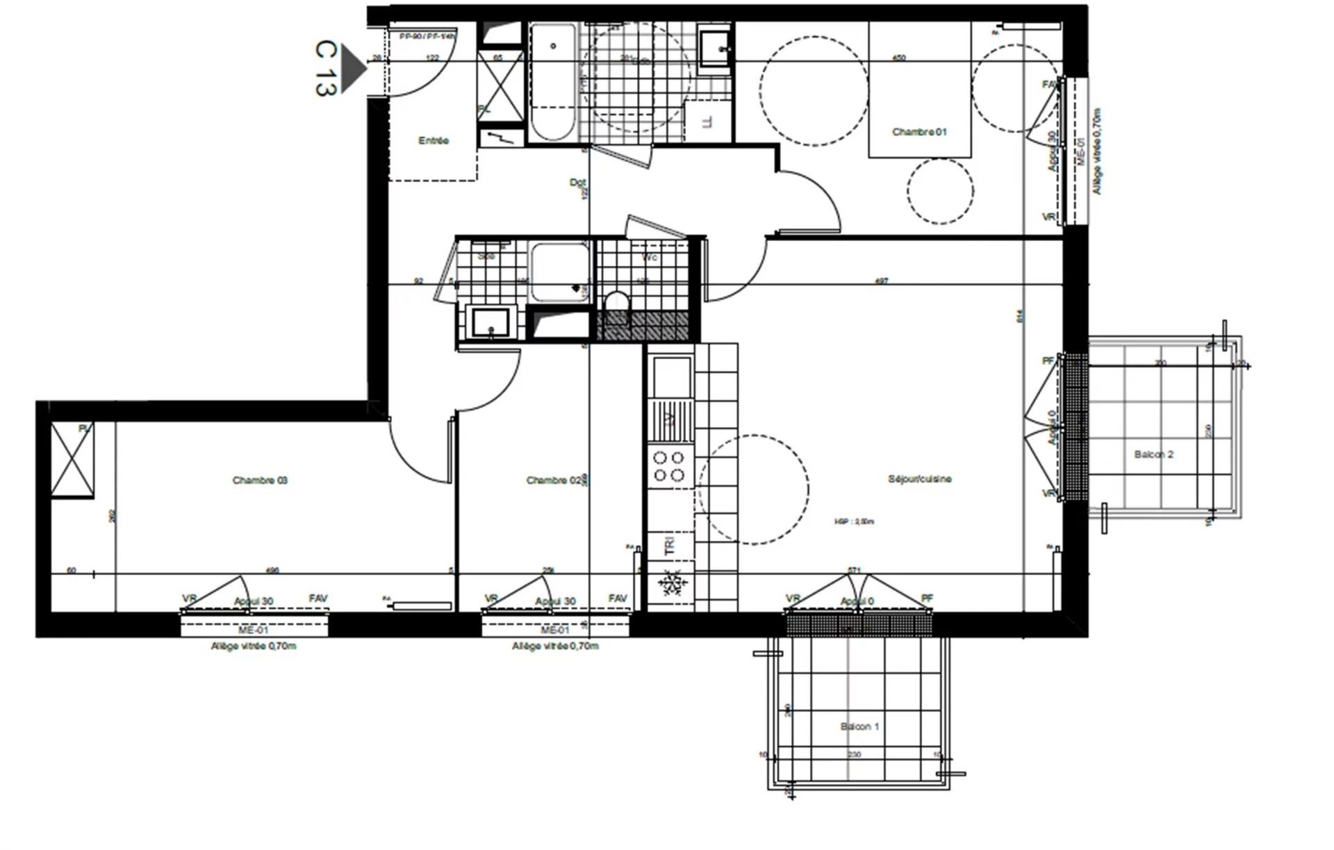 Appartement 4 pièces 85 m²