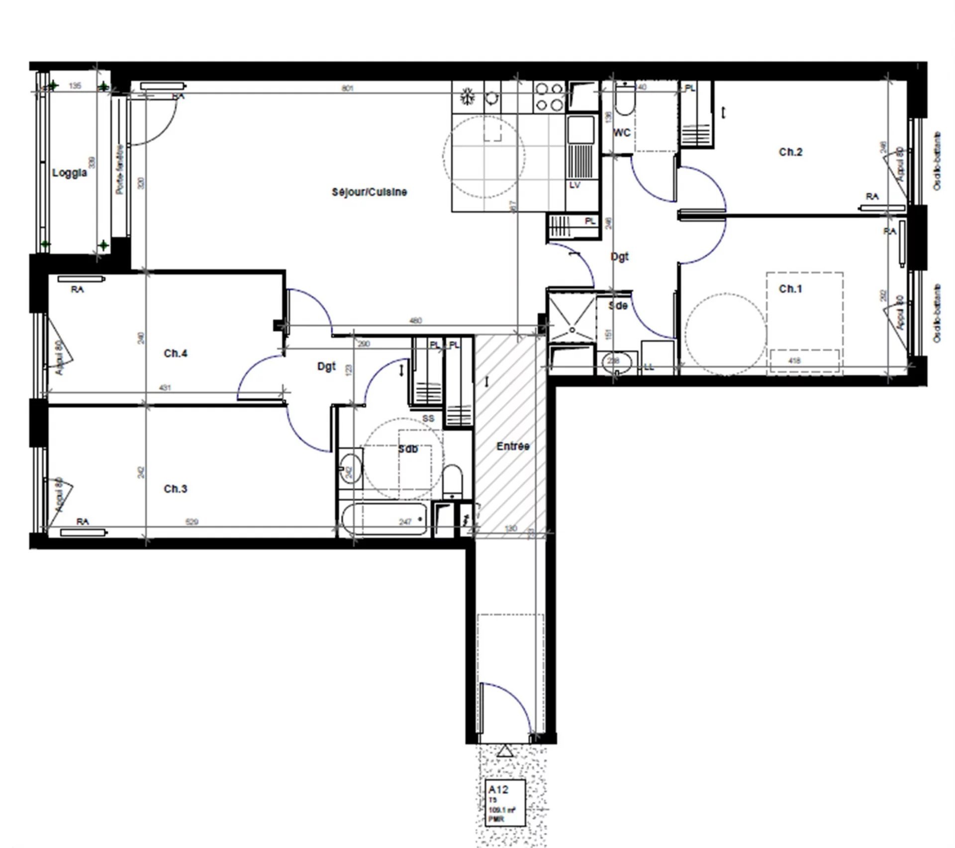 Appartement 5 pièces 109 m² saint-cyr-l'ecole