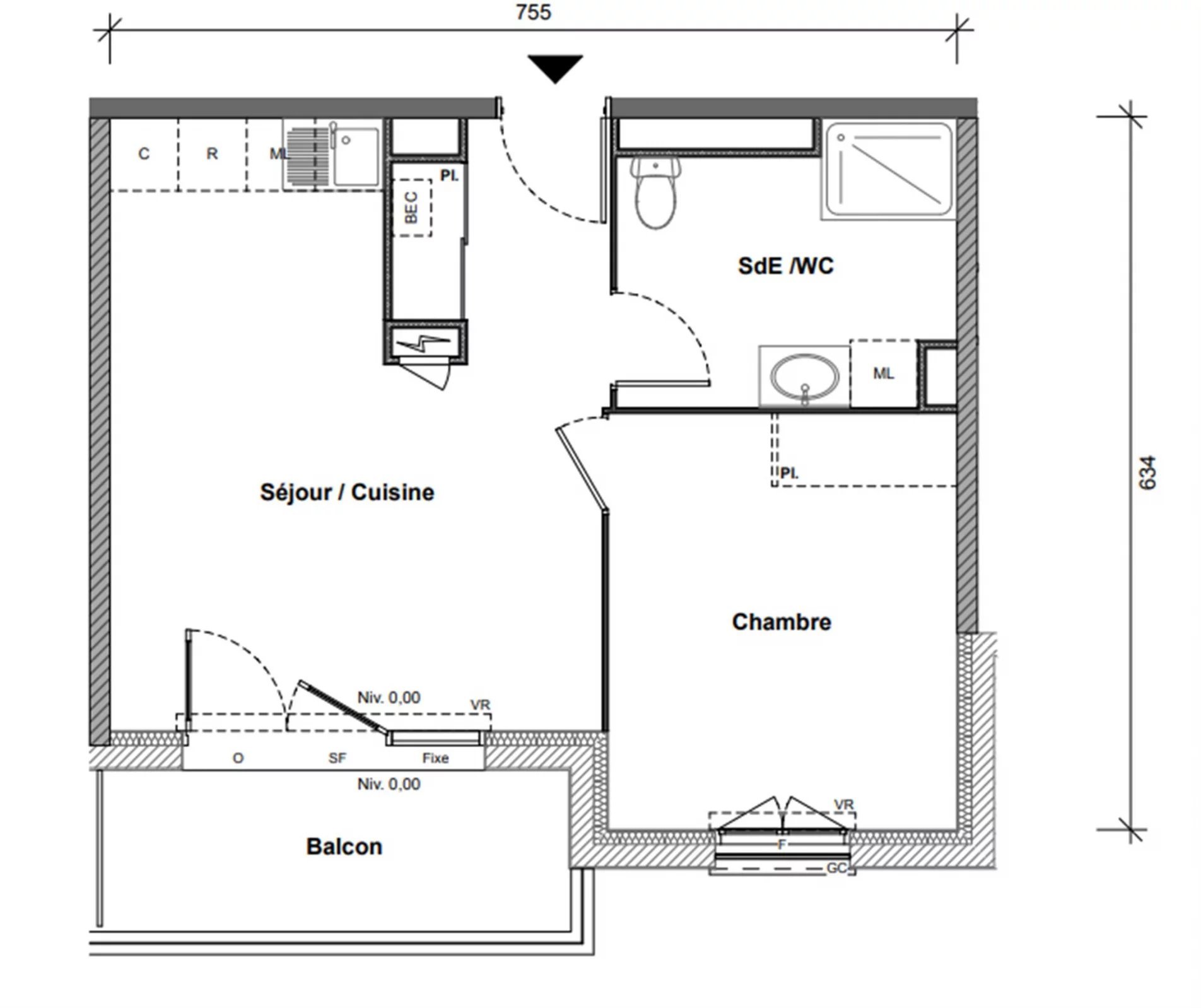 Appartement 2 pièces 42 m² Limoges