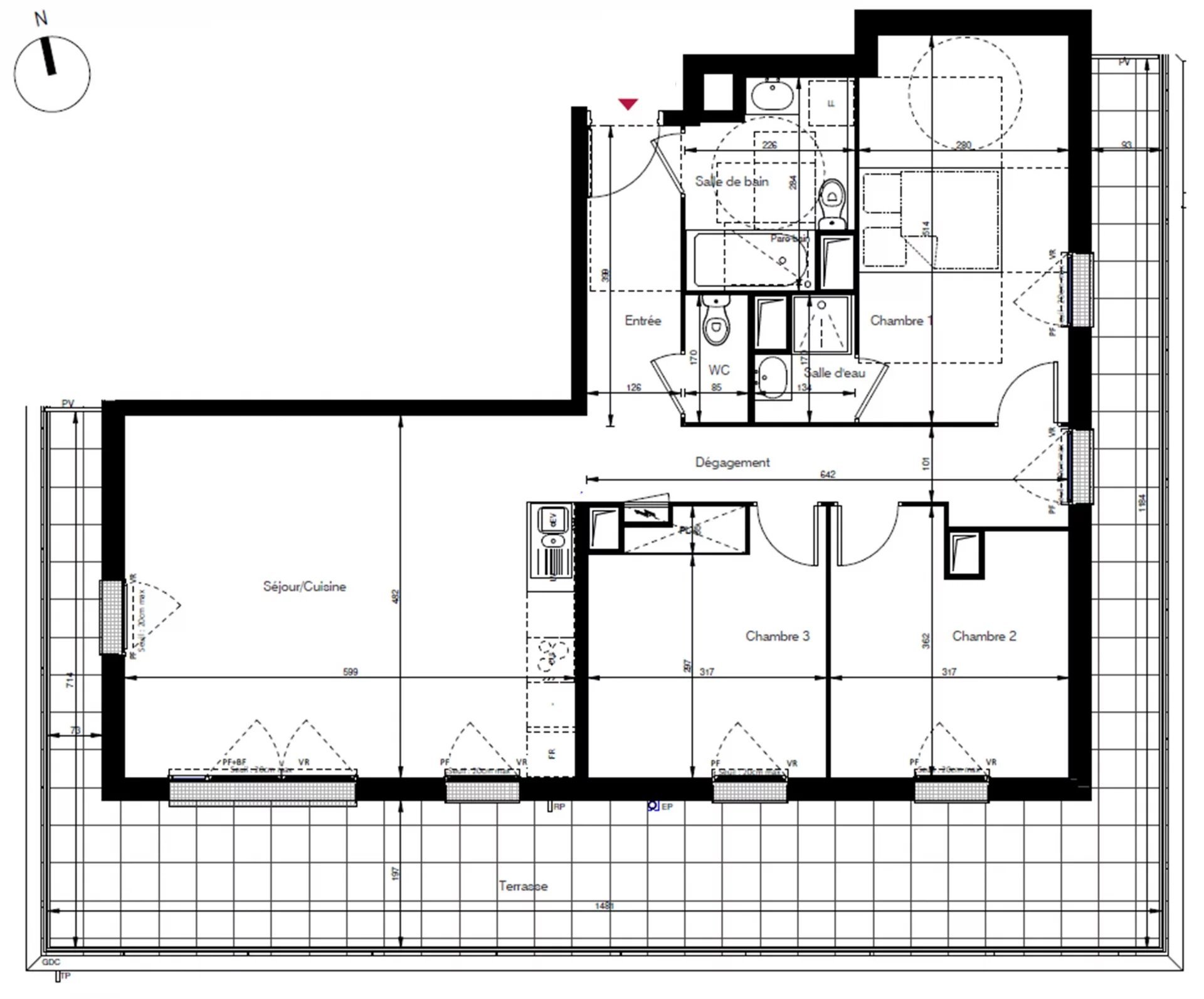 Appartement 4 pièces 86 m² Les Clayes-sous-Bois