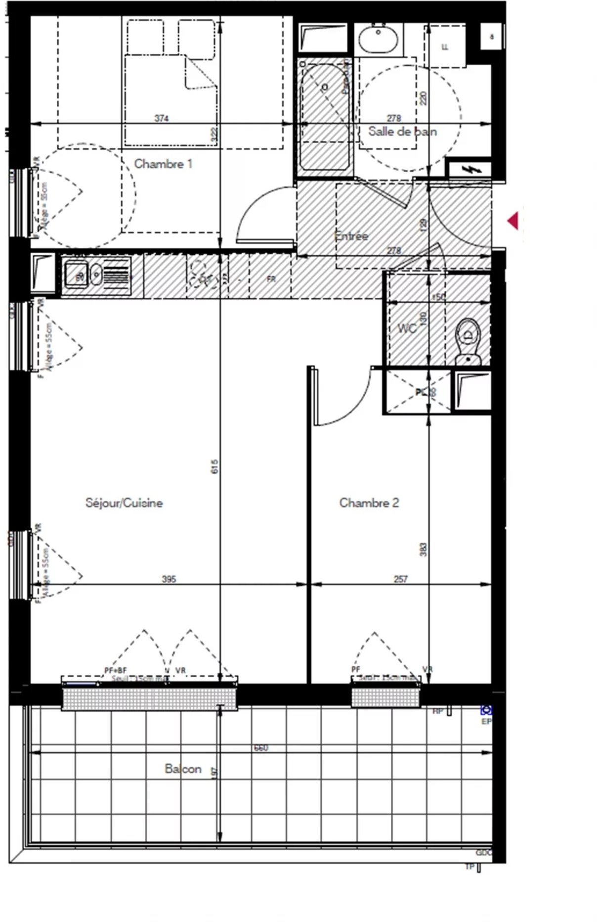 Appartement 3 pièces 60 m² Les Clayes-sous-Bois