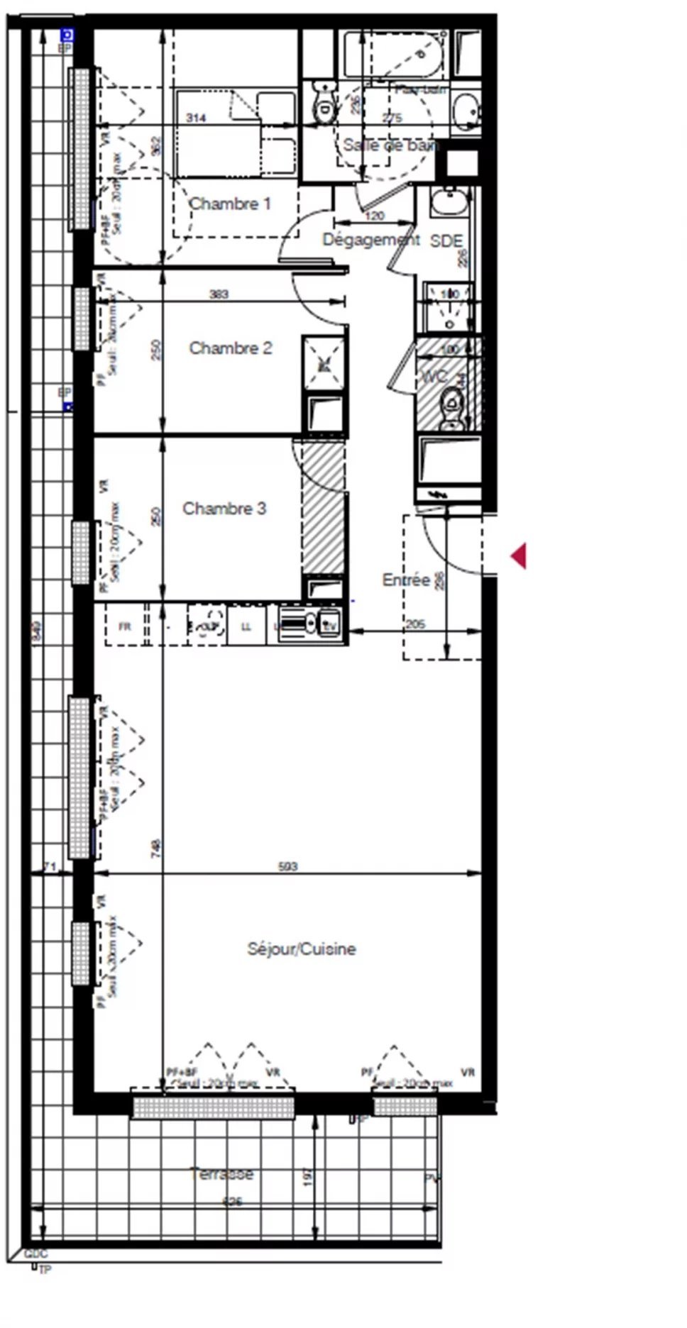 Appartement 4 pièces 92 m² Les Clayes-sous-Bois