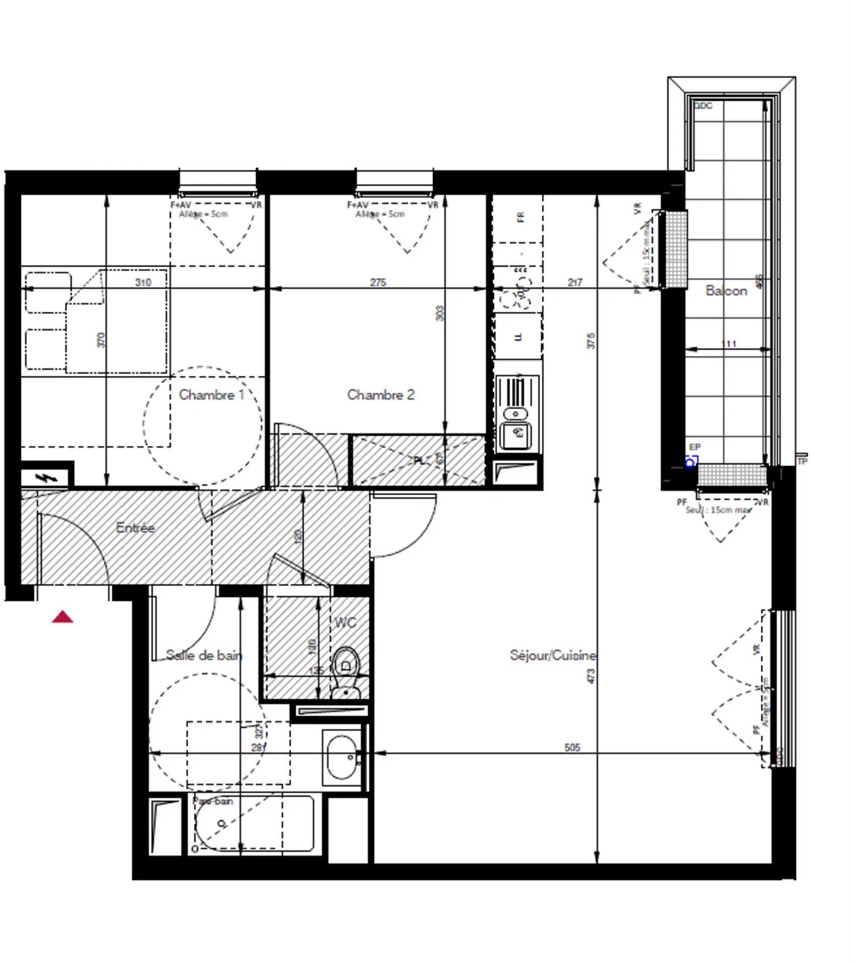 Appartement 3 pièces 66 m² Les Clayes-sous-Bois
