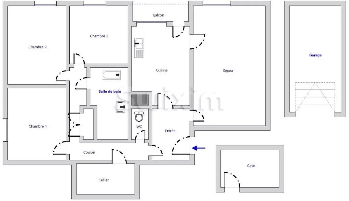 Appartement 4 pièces 79 m² Cognin