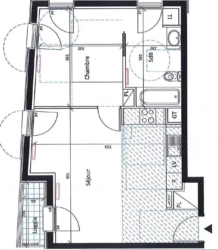 Appartement a louer chaville - 2 pièce(s) - 45.8 m2 - Surfyn