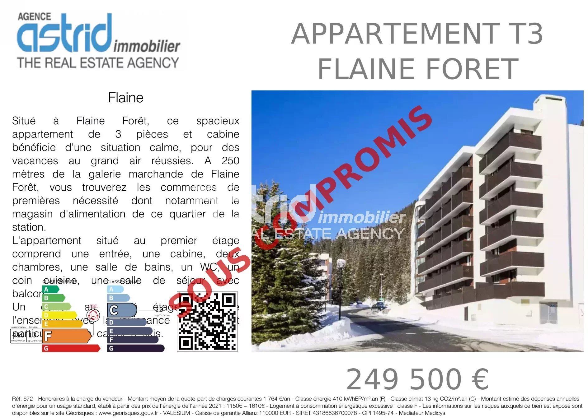 Appartement 3 pièces 47 m² Flaine