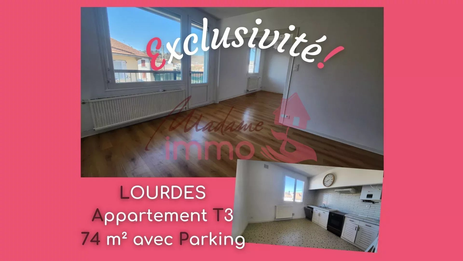 Appartement 3 pièces 74 m² Lourdes
