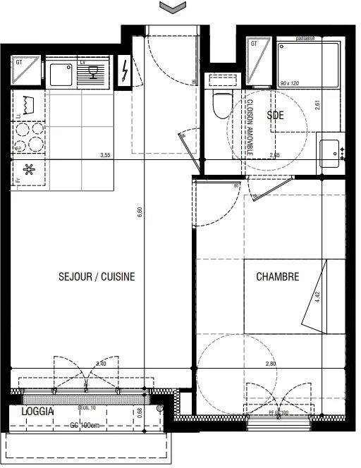 Appartement 2 pièces 39 m² Rueil-Malmaison