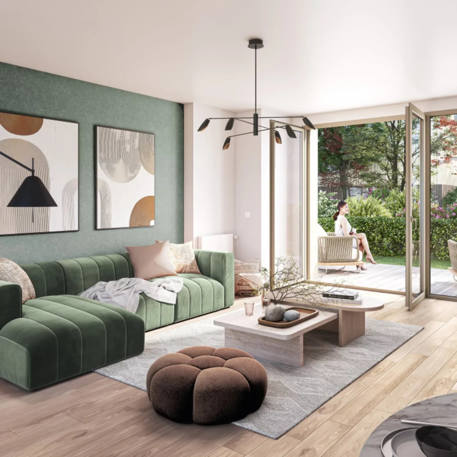 Appartement 2 pièce(s) 42 m²à vendre Paris-20e-arrondissement