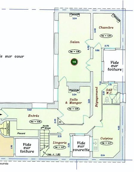 Appartement a louer  - 5 pièce(s) - 150.3 m2 - Surfyn
