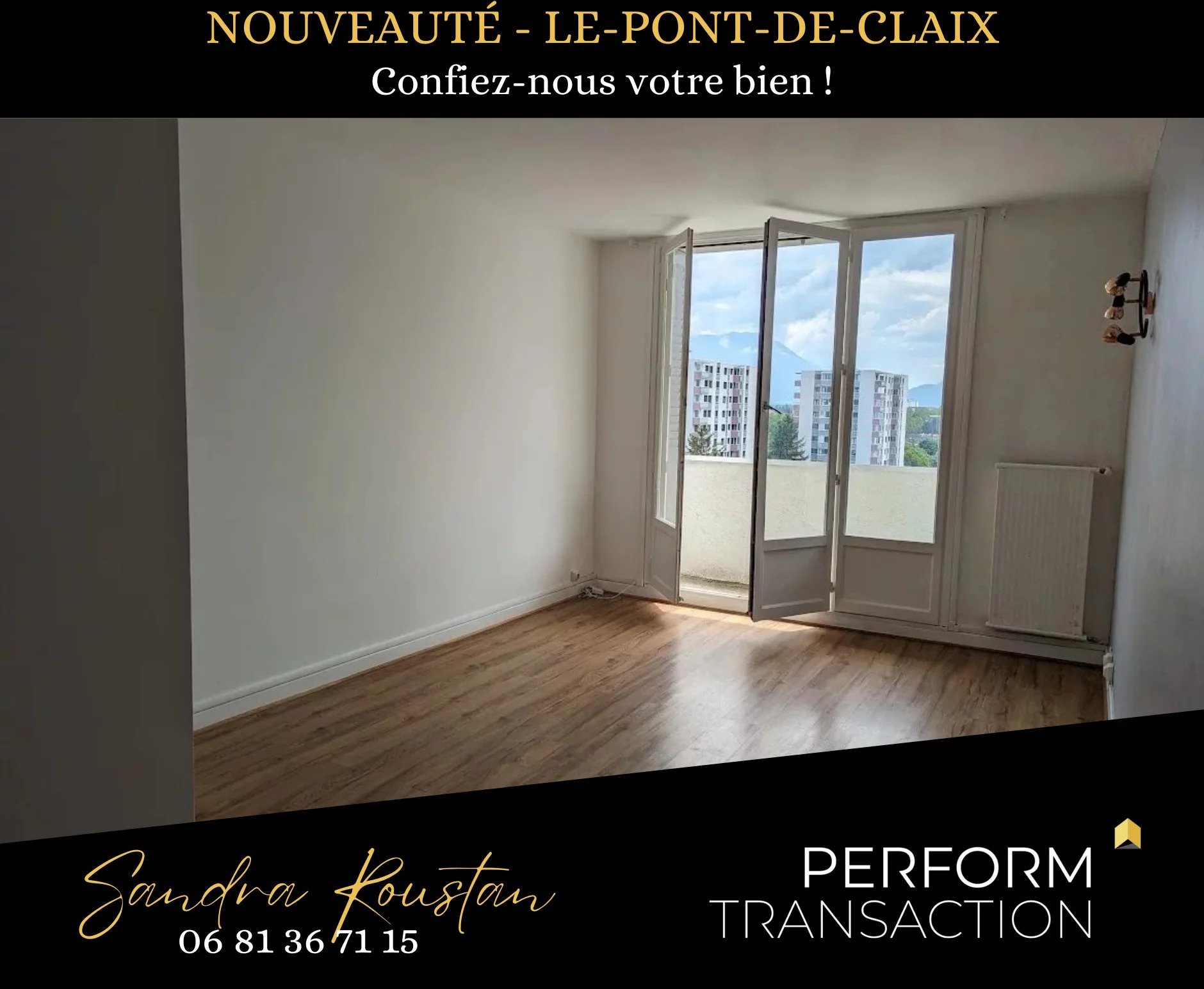 Appartement 4 pièces 66 m² Le Pont-de-Claix