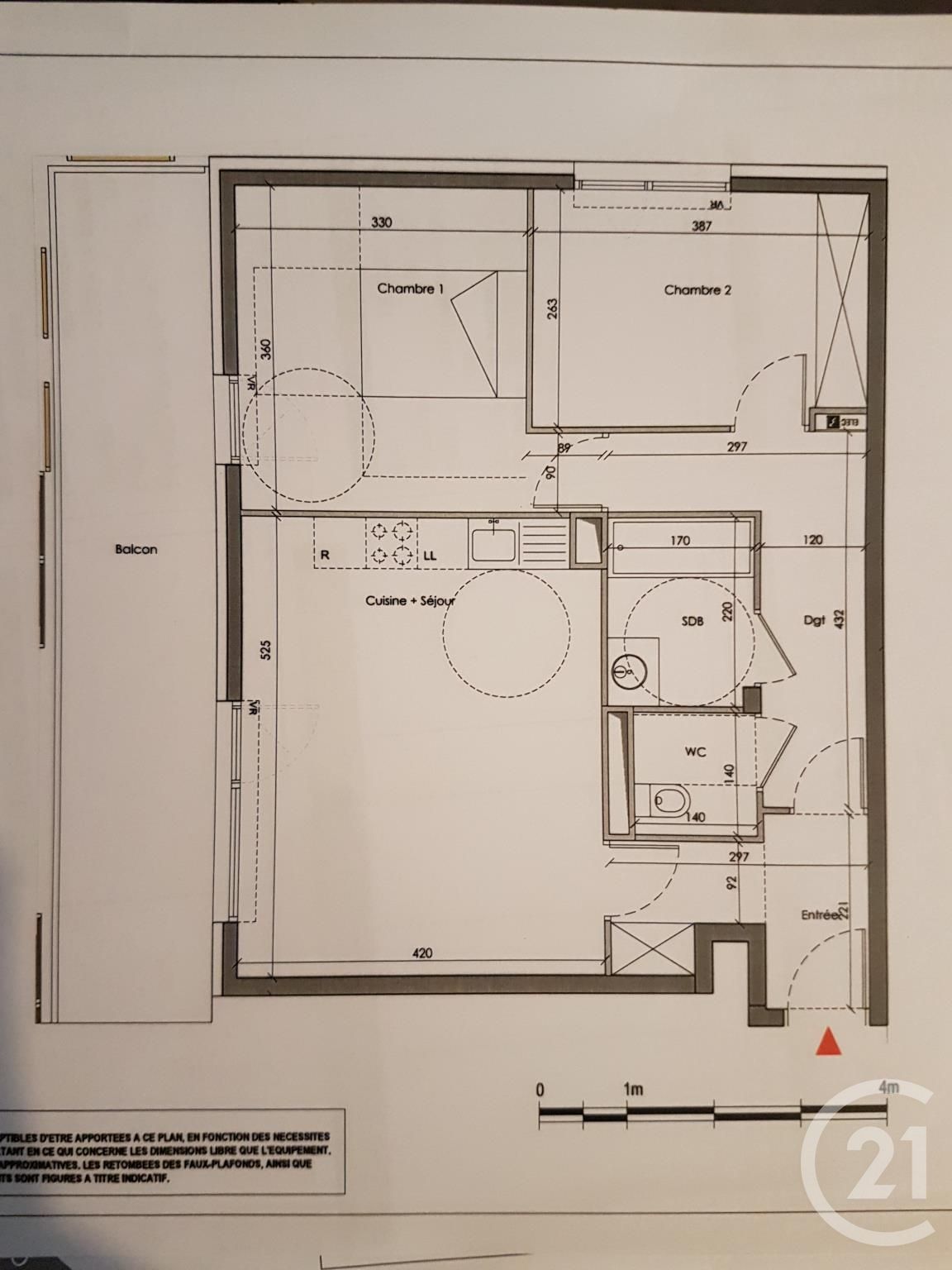 Appartement a louer gennevilliers - 3 pièce(s) - 61.85 m2 - Surfyn