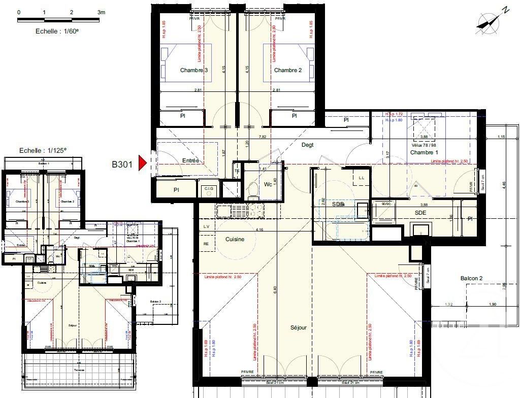Appartement 4 pièces 108 m² Lyaud