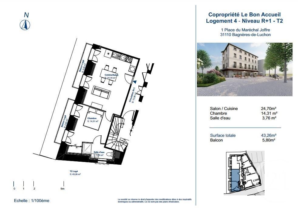 Appartement 4 pièces 96 m² Bagnères-de-Luchon