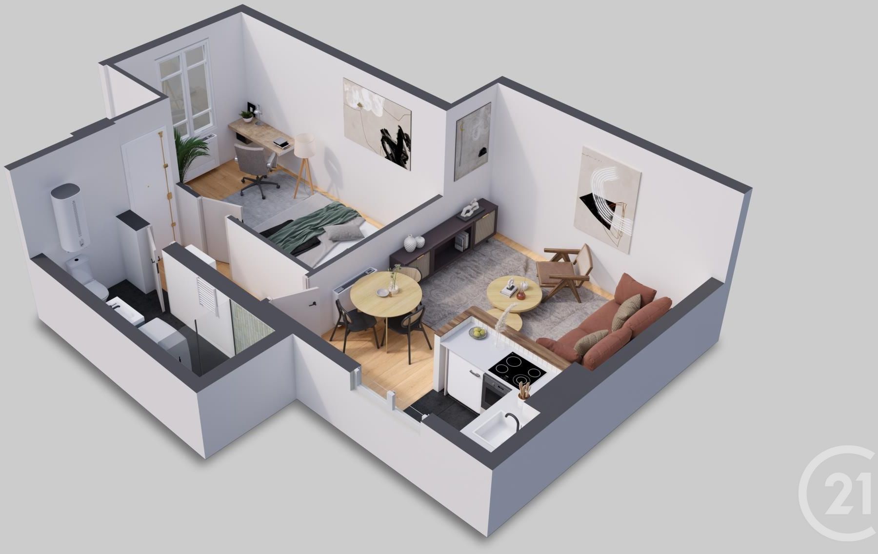 Appartement 2 pièce(s) 35.26 m²à vendre Paris-12e-arrondissement