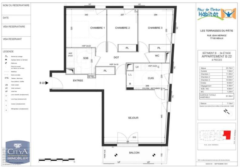 Appartement 4 pièces 81 m² nanteuil-les-meaux